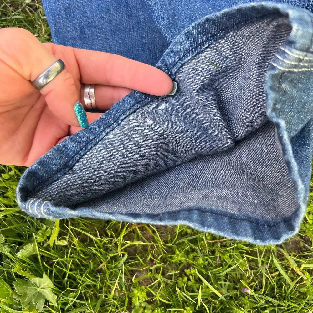 Vintage 70s? Carhartt Made in USA 38x34 denim jean overalls